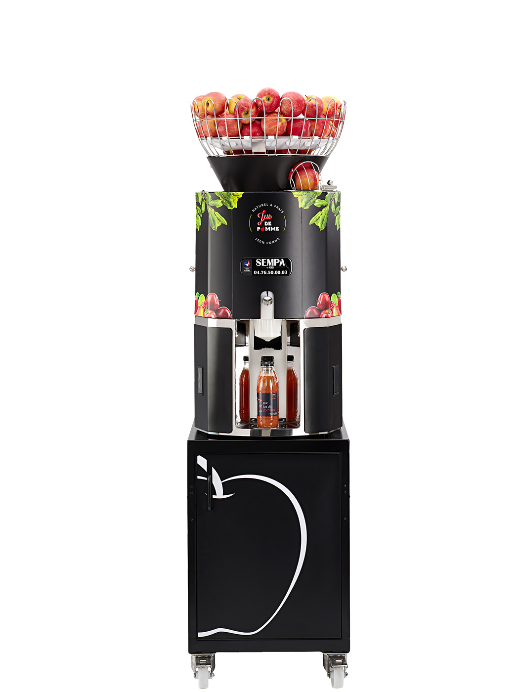 AP 171 DAS de face, avec meuble, sans distributeur latéral de bouteilles.