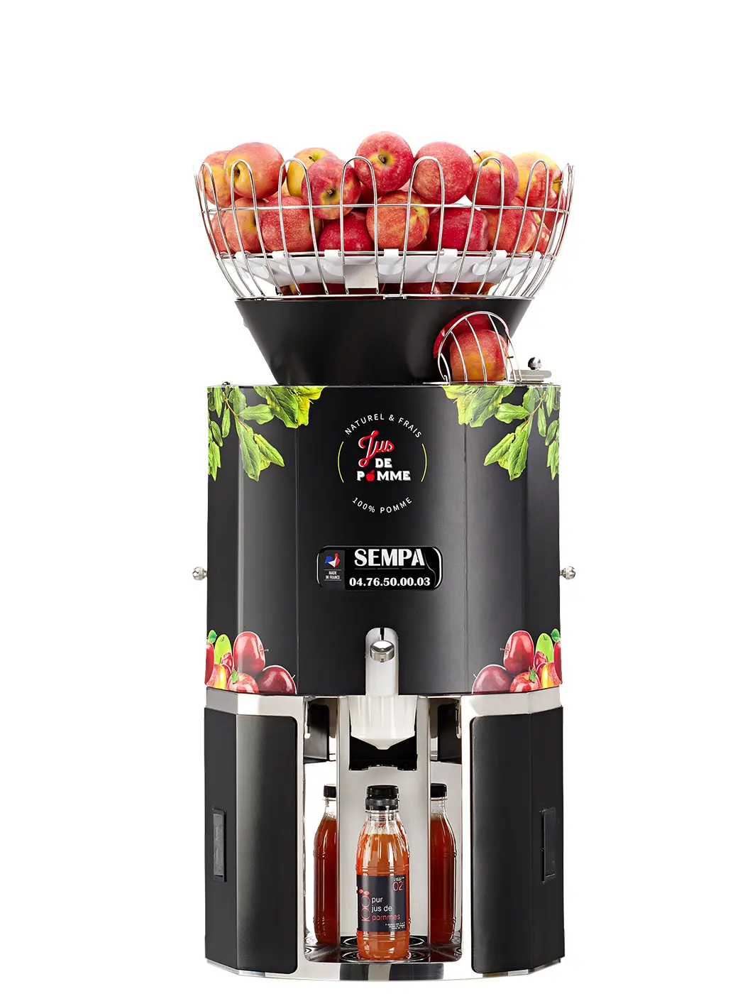 Machine SEMPA AP 71 dédiée à la préparation du jus de pomme